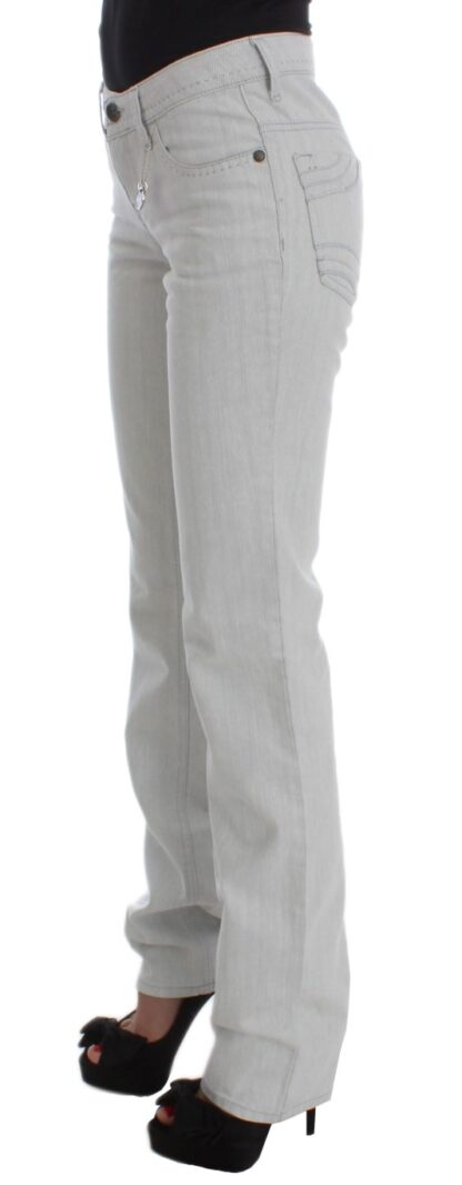 Costume National - Chic Gray Slim Fit Designer Jeans