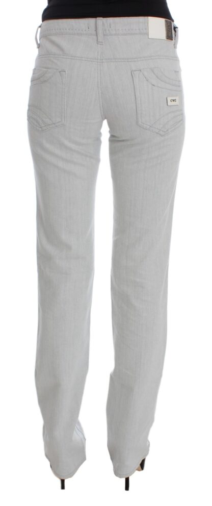 Costume National - Chic Gray Slim Fit Designer Jeans