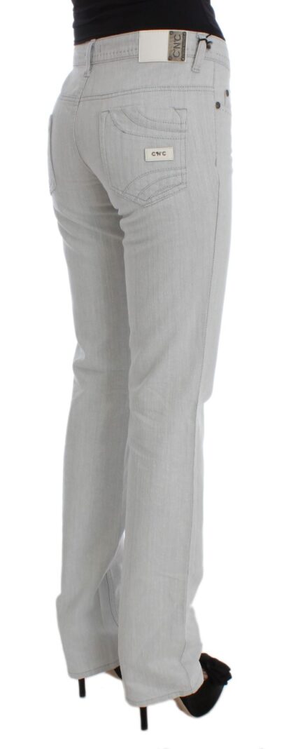 Costume National - Chic Gray Slim Fit Designer Jeans