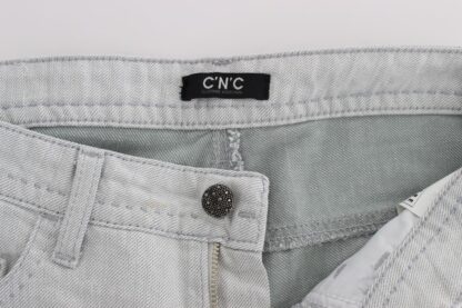 Costume National - Chic Gray Slim Fit Designer Jeans