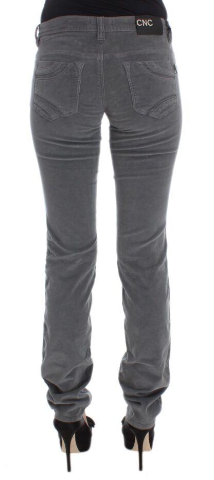 Costume National - Sleek Super Slim Gray Jeans