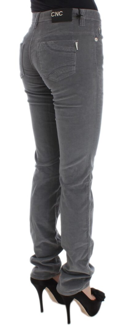 Costume National - Sleek Super Slim Gray Jeans