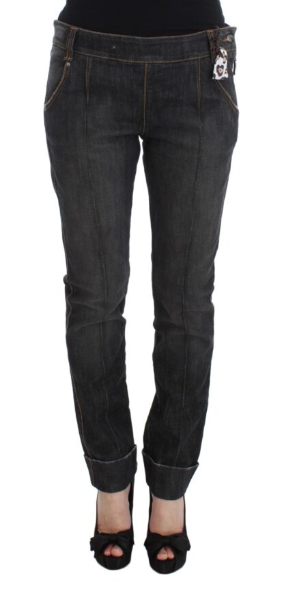 Ermanno Scervino - Chic Slim Fit Gray Wash Jeans