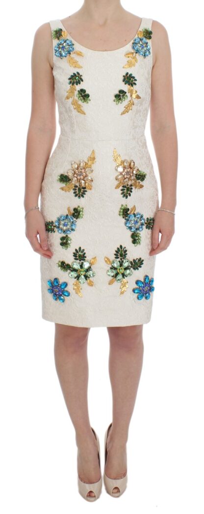 Dolce & Gabbana - Elegant Floral Brocade Sheath Dress