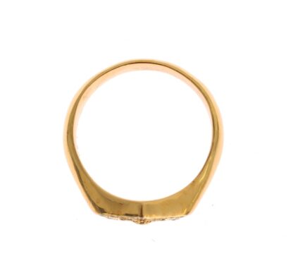 Nialaya - Elegant Men's Gold Plated Silver Ring