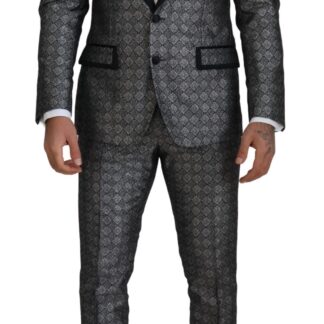 Dolce & Gabbana - Elegant Black Silk Two-Piece Suit