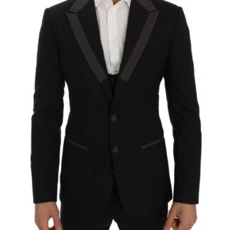 Dolce & Gabbana - Elegant Navy Wool Blend Slim Blazer