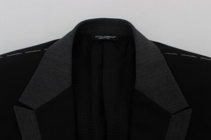 Dolce & Gabbana - Elegant Slim Fit Black Wool Blazer