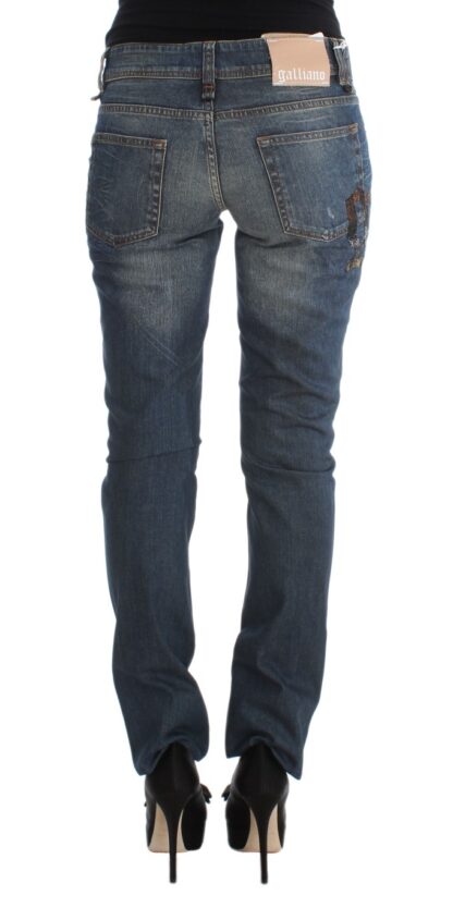 John Galliano - Chic Slim Fit Blue Jeans