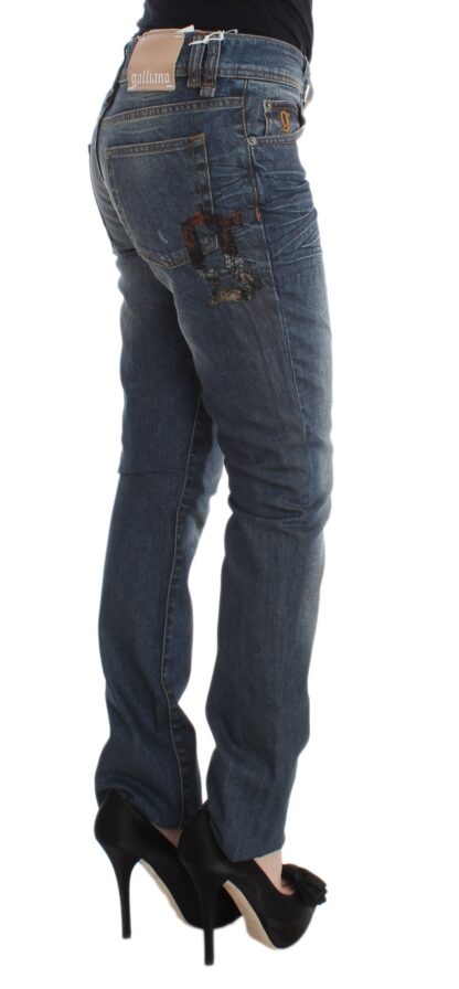 John Galliano - Chic Slim Fit Blue Jeans