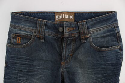 John Galliano - Chic Slim Fit Blue Jeans