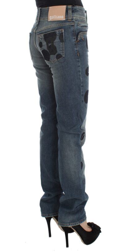 John Galliano - Chic Slim Fit Bootcut Jeans in Blue Wash