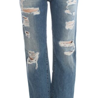 John Galliano - Chic Slim Fit Bootcut Jeans in Blue Wash