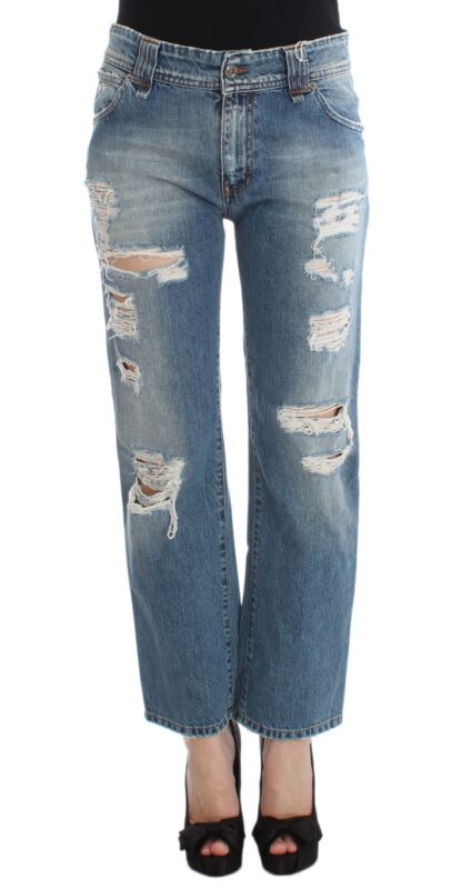 John Galliano - Chic Boyfriend Blue Wash Jeans