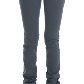 John Galliano - Elegant Slim Fit Gray Wash Jeans