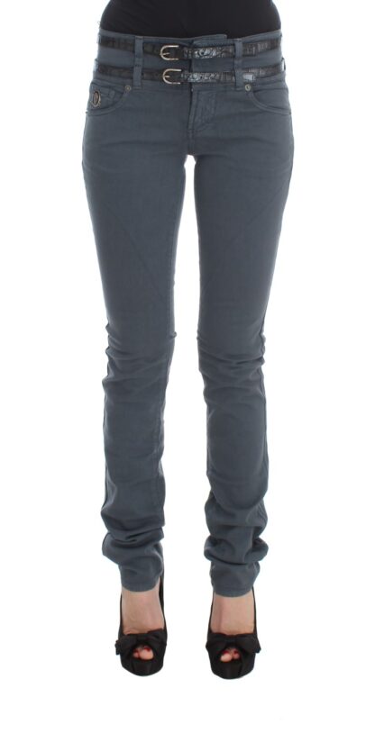 John Galliano - Sleek Slim Fit Italian Jeans in Chic Blue