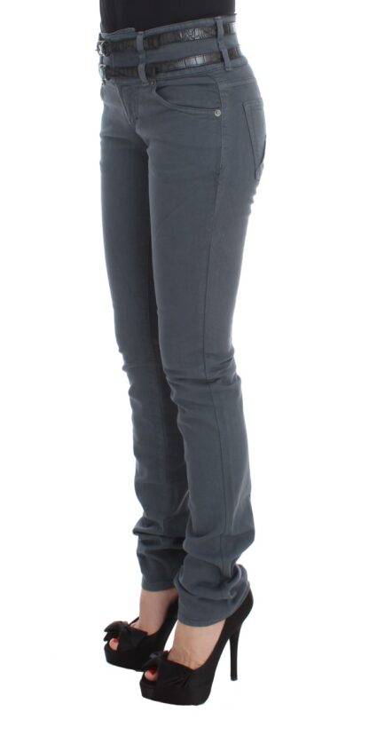 John Galliano - Sleek Slim Fit Italian Jeans in Chic Blue