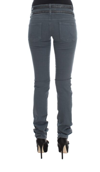 John Galliano - Sleek Slim Fit Italian Jeans in Chic Blue