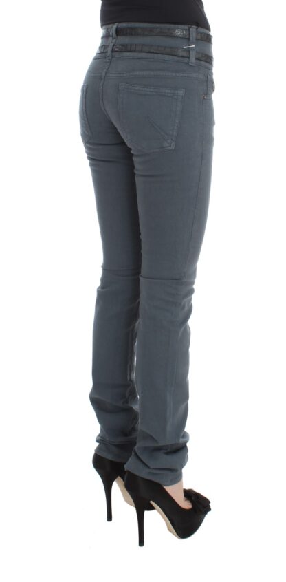 John Galliano - Sleek Slim Fit Italian Jeans in Chic Blue