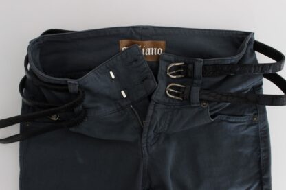 John Galliano - Sleek Slim Fit Italian Jeans in Chic Blue