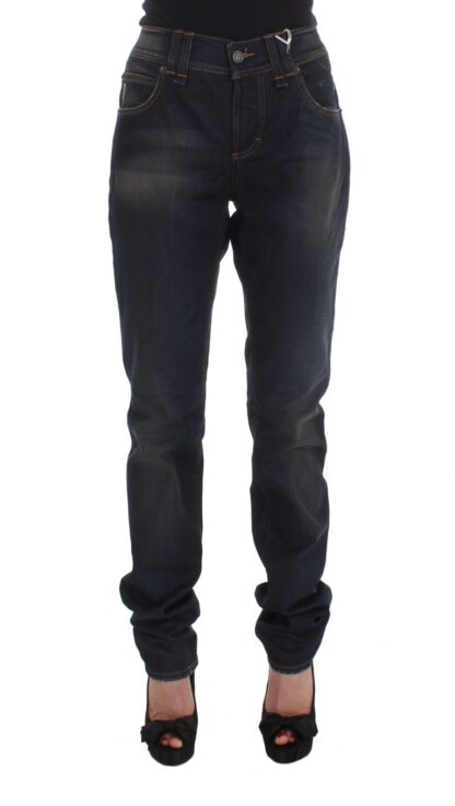 John Galliano - Chic Boyfriend Fit Blue Jeans