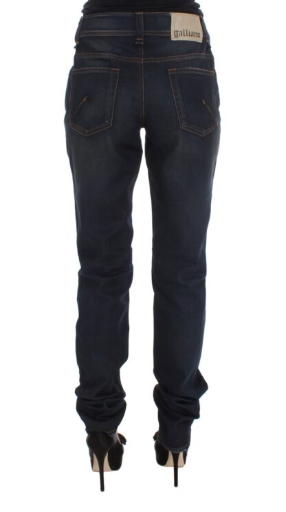 John Galliano - Chic Boyfriend Fit Blue Jeans