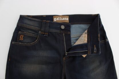 John Galliano - Chic Boyfriend Fit Blue Jeans