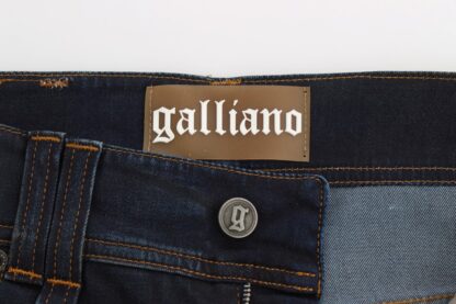 John Galliano - Chic Boyfriend Fit Blue Jeans