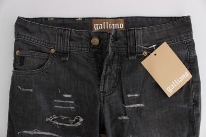 John Galliano - Chic Gray Wash Straight Fit Jeans