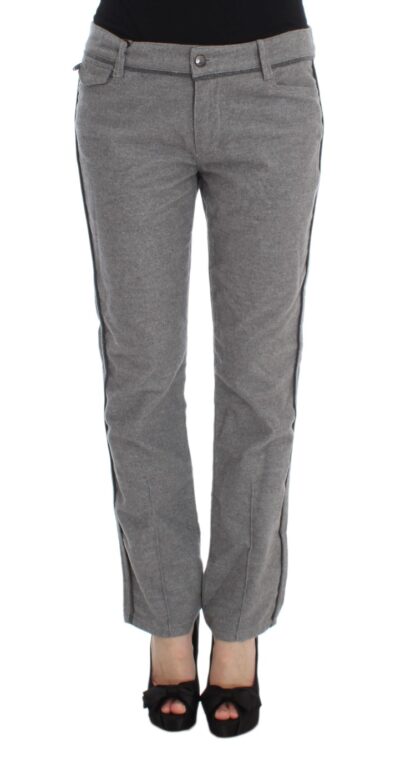 Ermanno Scervino - Chic Gray Casual Cotton Pants