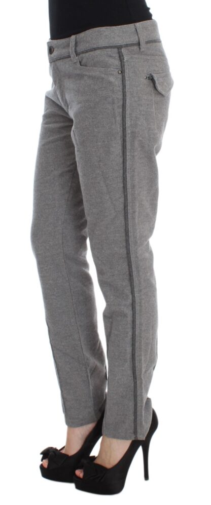 Ermanno Scervino - Chic Gray Casual Cotton Pants