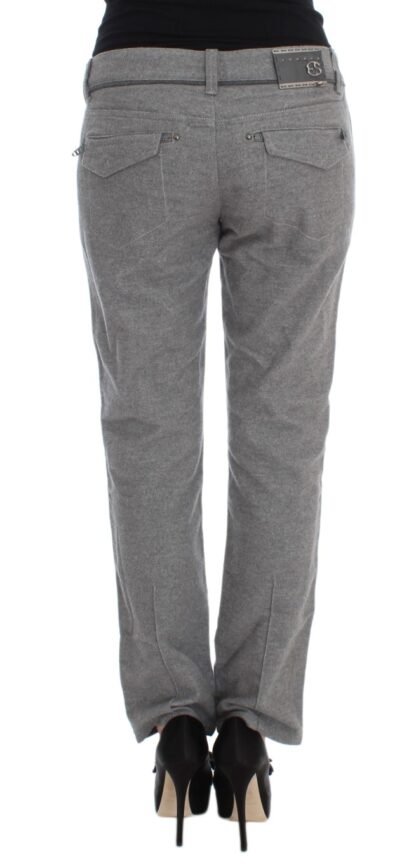 Ermanno Scervino - Chic Gray Casual Cotton Pants