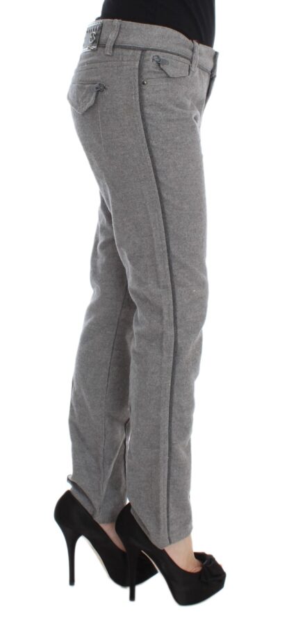 Ermanno Scervino - Chic Gray Casual Cotton Pants