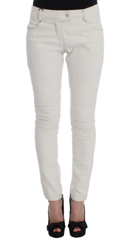 Ermanno Scervino - Chic Beige Slim Fit Denim