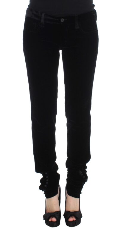 Ermanno Scervino - Elegant Black Slim Fit Trousers