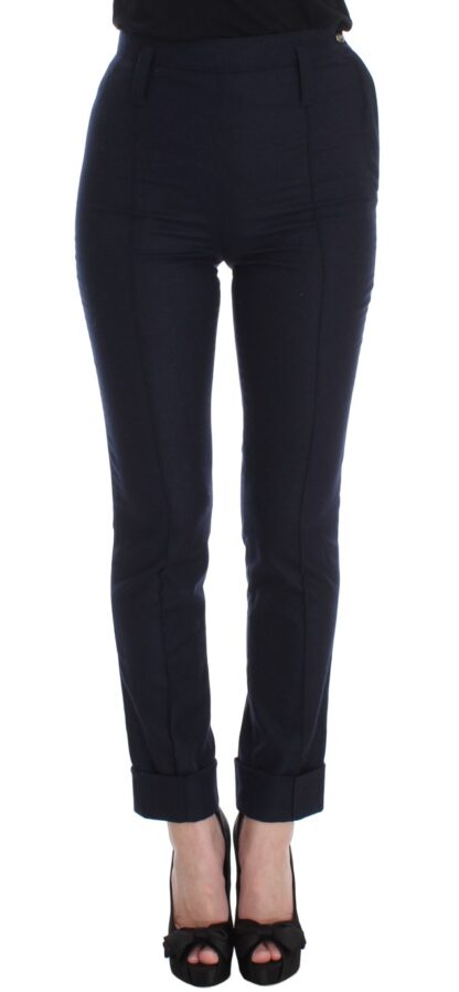 Ermanno Scervino - Sleek Slim Fit Wool Blend Trousers