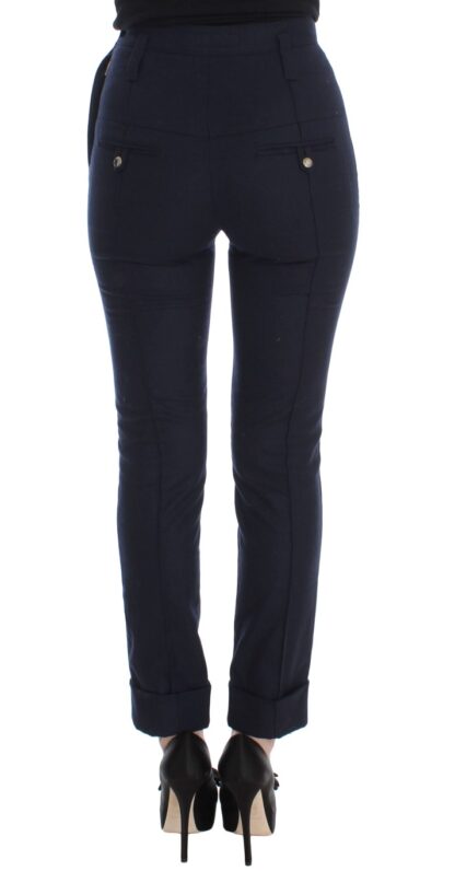 Ermanno Scervino - Sleek Slim Fit Wool Blend Trousers