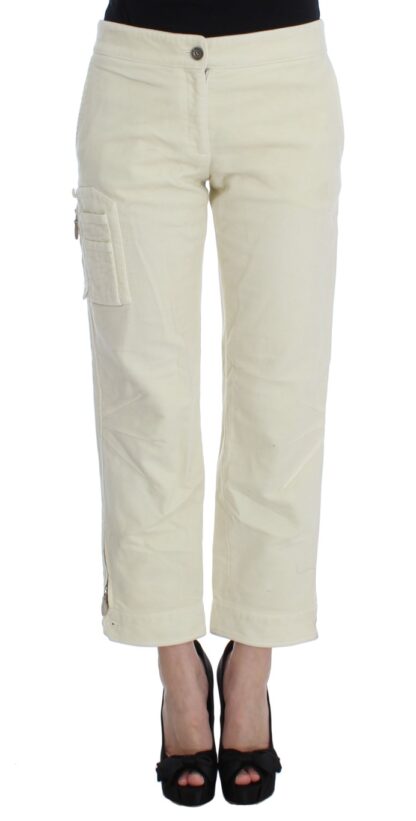 Ermanno Scervino - Beige Capri Cropped Chic Pants