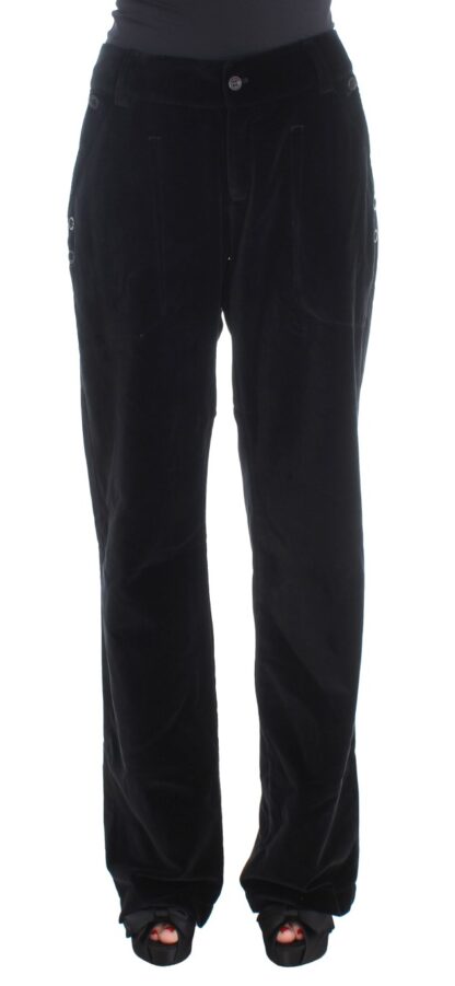 Ermanno Scervino - Chic Black Straight Fit Cotton Jeans