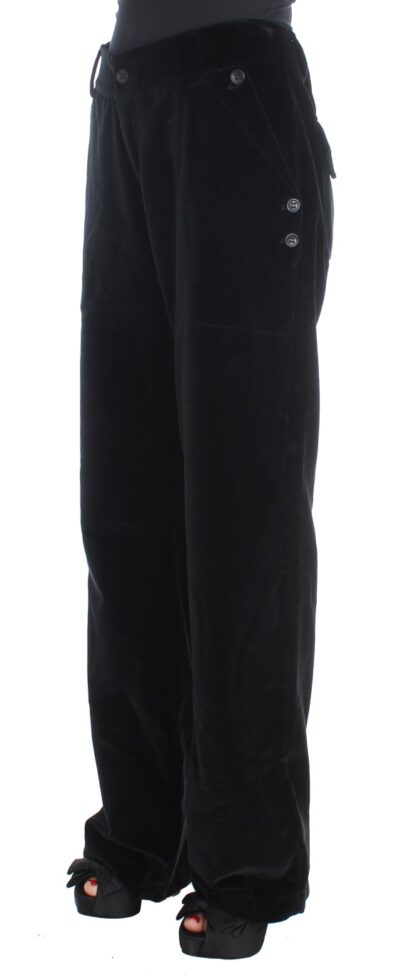 Ermanno Scervino - Chic Black Straight Fit Cotton Jeans