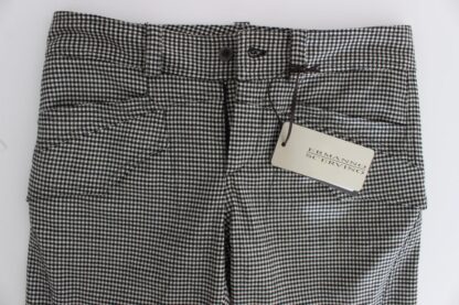 Ermanno Scervino - Chic Checkered Black & White Regular Fit Pants