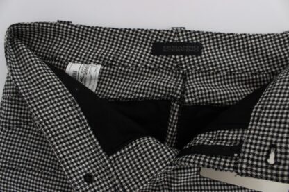 Ermanno Scervino - Chic Checkered Black & White Regular Fit Pants