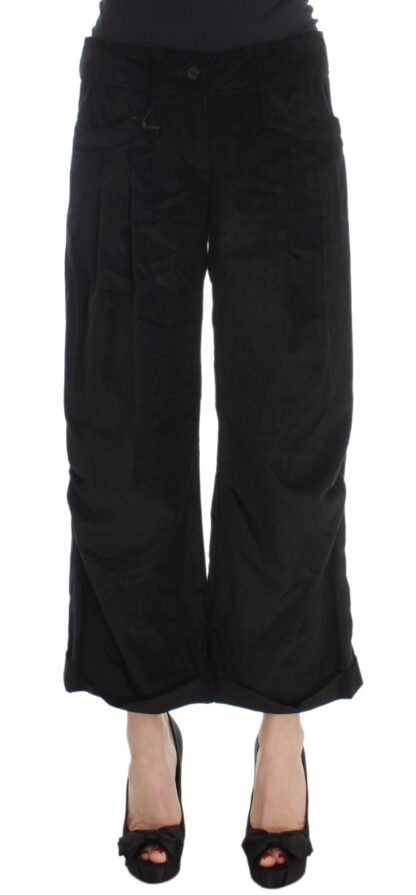 Ermanno Scervino - Chic Black Wide Leg Cotton Jeans