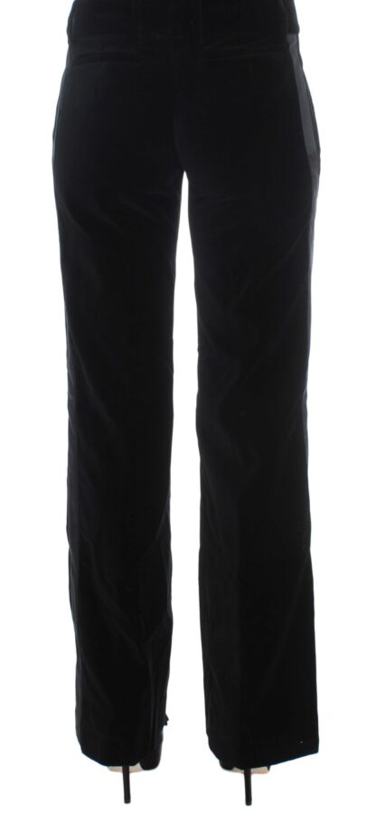 Ermanno Scervino - Elegant Black Wide Leg Silk Blend Pants