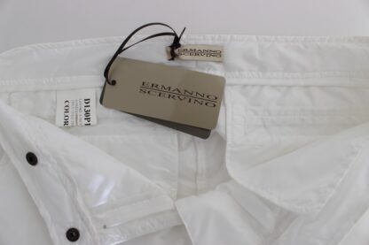 Ermanno Scervino - Chic White Nylon Cargo Pants by Italian Designer