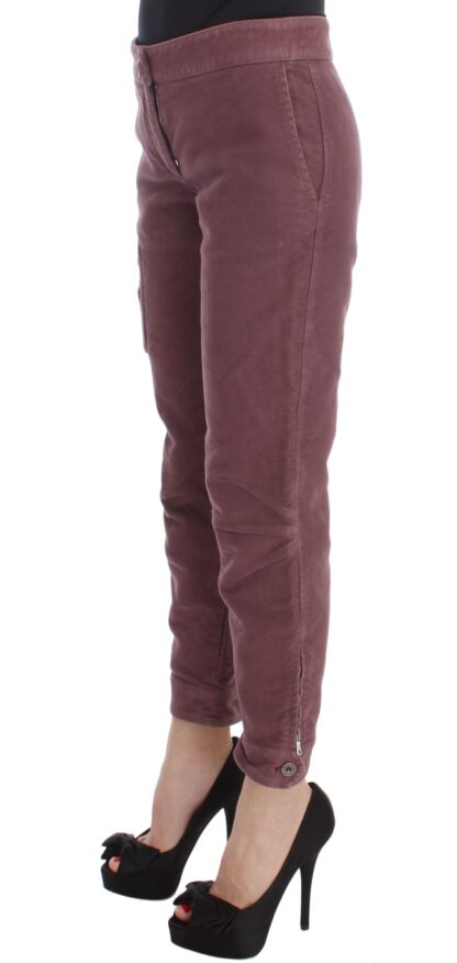 Ermanno Scervino - Chic Bordeaux Capri Cropped Cargo Pants