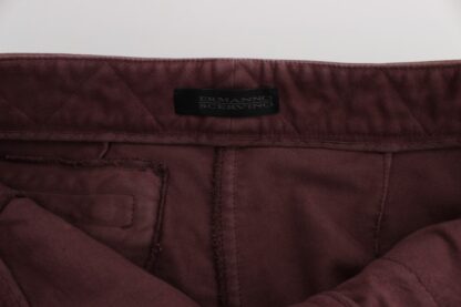 Ermanno Scervino - Chic Bordeaux Capri Cropped Cargo Pants