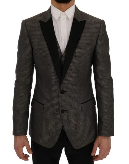 Dolce & Gabbana - Multicolor Patterned Slim Fit Blazer