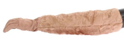 Dolce & Gabbana - Beige Suede Xiangao Fur Elbow Gloves