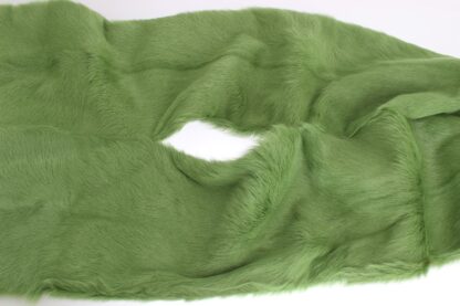 Dolce & Gabbana - Elegant Green Fur Shoulder Wrap Scarf